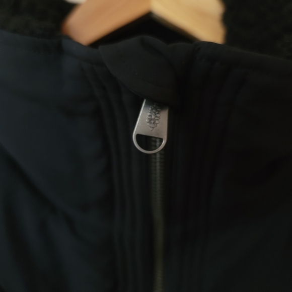 Free People,  Seaside Crocheted Sherpa Fleece Jacket in Black, Size S -NWOT - Picture 11 of 15